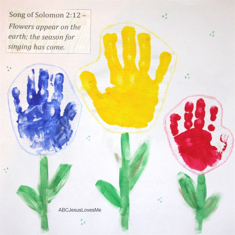 Handprint & Footprint Calendar ABC Jesus Loves Me